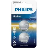Philips CR2032 Lithium-Batterien 2er-Pack - Silver