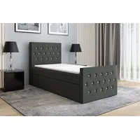 Mebloland Boxspringbett LILI mit Bonell-Matratze und Topper - 100x200
