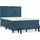 vidaXL Boxspringbett 140 x 200 cm Dunkelblau