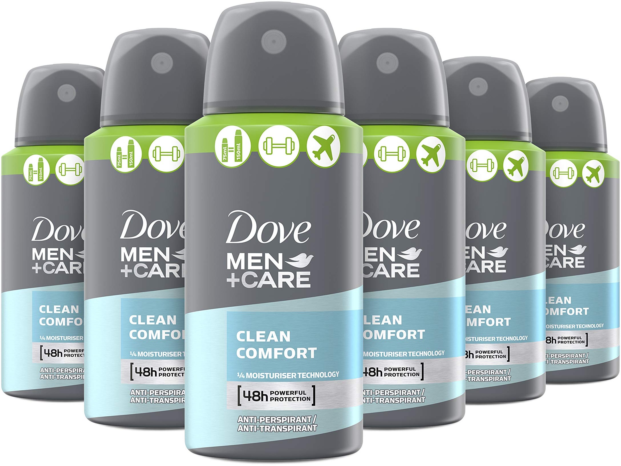 Dove Men+Care Clean Comfort Anti-Transpirant-Deospray, 75 ml