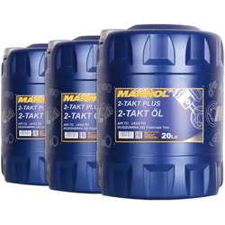 3x20 Liter Mannol 2-takt Plus Öll/ Mischöl Teilsynthetisch/ 2t Öl:
