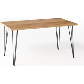 OEM Schreibtisch 138 x 68 cm Eiche Craft / Braun