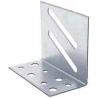 PROTEKTOR Anschlusswinkel, 25x für ua 100/125 Stahl Silber, Winkelprofil