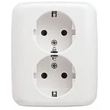 Busch-Jaeger Doppelsteckdose 202 EUJ-214 Alpinweiß 2 St.