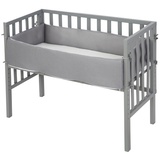 roba Beistellbett, (BxL): 47 cm x 99,5 cm, Holz, taupe - braun