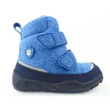 Affenzahn Winterstiefel Wolle Comfy Wool Jungen Klettstiefel in blau 22 EU