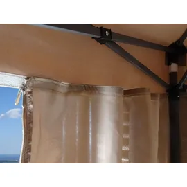 Quick Star Faltpavillon 2,5 x 2,5 m inkl. 4 Seitenteile Beige