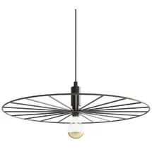 Sollux Lighting Pendelleuchte Designleuchte Hängelampe Retro Rad Wohnzimmerlampe schwarz D 45 cm