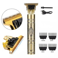 Profi Elektrischer Bartschneider Haartrimmer mit 4 Kammaufsätzen,T-Blade Haarschneider ,USB-Schnellladung Typ C, Wasserdicht