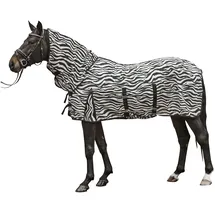 HKM 550689 Fliegendecke mit Halsteil Zebra mit Bauchlatz, XL