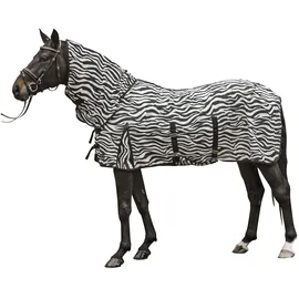 HKM 550689 Fliegendecke mit Halsteil Zebra mit Bauchlatz, XL