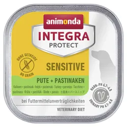 animonda Integra Protect Sensitive 150g Schale Hundenassfutter 11 x 150 Gramm Pute + Pastinaken