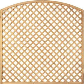 Tetzner & Jentzsch Bogen-Rankzaun 180 x 180 cm Grün Holz