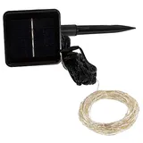 buttinette Solar LED Lichterkette, 100 LEDs