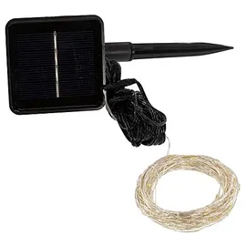 buttinette Solar LED Lichterkette, 100 LEDs
