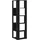 vidaXL Eckregal 50 x 50 x 179 cm Schwarz Eiche