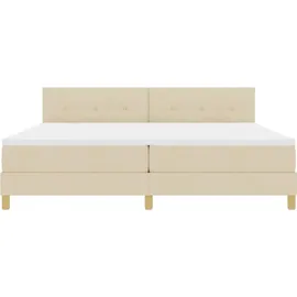 vidaXL Boxspringbett 200 x 200 cm Weiß