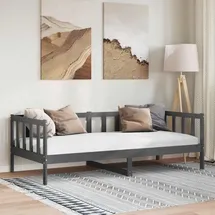vidaXL Tagesbett 90 x 200 cm grau