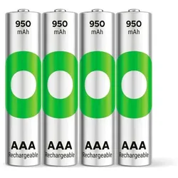 1x4 GP ReCyko NiMH Akku AAA 950mAH, ready to use