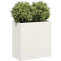 vidaXL Pflanzkübel 80 x 40 x 80 cm Weiß