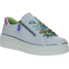 REMONTE Damen Sneaker D1C06, Frauen Halbschuhe,lose Einlage,Strassenschuhe,Sportschuhe,Freizeitschuhe,Turnschuhe,Weiss Kombi (80),39 EU - 39
