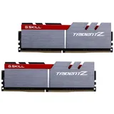 G.SKILL Trident Z silber/rot DIMM Kit 32GB, DDR4-3600, CL17-19-19-39 (F4-3600C17D-32GTZ)