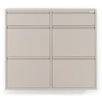 Spinder Design Schuhschrank, Metall, Breite 40 cm, grau
