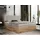 MKS Meble Boxspringbett 140x200 mit Bettkasten, Polsterbett 140x200 mit Matratze H3, Boxspringbett 140x200 mit Kopfteil, Boxspringbett mit Massivholz - Nessi... - Beige