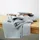 framsohn frottier Bio Flanell Wohndecke Fischgrät 150 x 200 cm Grau