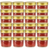 vidaXL Marmeladenglas 110 ml 24 St.