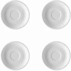 Kaffee-/Tee-Untertasse 14 cm - THOMAS TREND - Dekor Weiß - 4 Stück