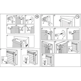 Woltu Doppelrollo 80 x 150 cm blau/türkis