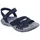 SKECHERS 163573 NVY REGGAE SLIM - COFFEE RUN Blau Sandal Gr. 42