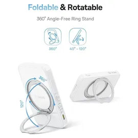 Baseus PicoGo (5000 mAh, 18.50 Wh), Powerbank, Weiss