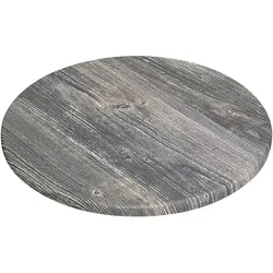 Werzalit Tischplatte | Rustikales Kiefer | Ø 60 cm | Topalit Tischplatte