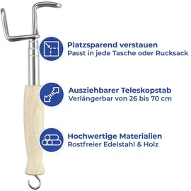 Maximex Teleskop-Anziehhilfe ausziehbar 26-70 cm beige/silber