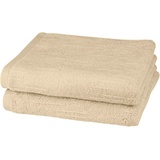 ROSS Handtuch »Premium«, (2 St.), 100% Baumwolle, beige