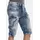 Cipo & Baxx Jeansbermudas CIPO & BAXX "Bermuda & Short", Herren, Gr. 36, Normalgrößen, blau, 100% Baumwolle, unifarben, regular fit kurz, Jeans, mit Applikationen und Ziernähten, CK101