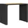 vidaXL Garten-Bartisch mit Holzplatte Schwarz 145x80x110 cm Polyrattan