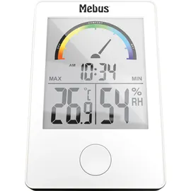 MEBUS 11130 Thermo-Hygrometer weiß