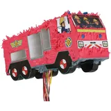 (BOX20) Pull Pinata - Fireman Sam Fire Engine