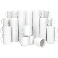 Mambocat Kaffeetasse 0,25 l Weiß 48 St.