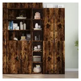 vidaXL Highboard Räuchereiche 30x41x185 cm Holzwerkstoff