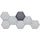 HJH Office Akustik Trennelement FLEXMIUT STORE B grau 2 St. 54,5 x 62,5 cm