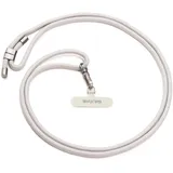 Golifyne Handykette Universal zum Umhängen | Handyband Kordel Kette für Outdoor, Reise, Unterweg Handy-Halterung | Phone Lanyard + Klebefrei Pad für alle Smartphone (ohne Hülle) - Hellgrau
