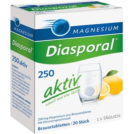 Diasporal Magnesium 250 aktiv Brausetabletten 20 St.