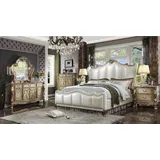 JVmoebel Schlafzimmer-Set Elegantes Barock Schlafzimmer Set aus Holz in edlem Weiß, Made in Europa weiß