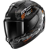 Shark Ridill 2 Molokai, Integralhelm - Schwarz/Silber/Orange - M