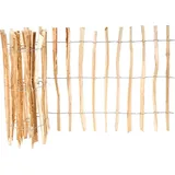 BM Massivholz BM Rollzaun, 500 x 90cm, Haselnuß natur