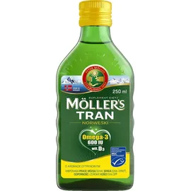 Mollers Tran Omega-3 600 IU with Vitamin D3 Zitrone 250 ml